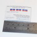 Dinky Toys 600 Military Placard Signs Decals - Red/Blue