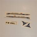 Dinky Toys 706 Viscount Airliner Air France complete Decal Set