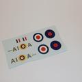 Dinky Toys 719 or 741 Spitfire set A1, A squadron markings (Decal)