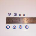 Dinky Toys 722 Hawker Harrier roundals full set (Sticker)