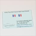 Dinky Toys 822 French Military Half Track Placard Signs Decals