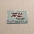 Matchbox Lesney 38 c Honda Motor Bike Trailer Decal Set