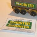 Matchbox Lesney 51c Leyland Tipper Pointer Sticker Set