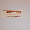 Matchbox Lesney 74 a Refreshments Canteen Decal Set