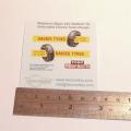 Matchbox Lesney Major Pack M 2 b1 Bedford TK Artic Davies Tyres Decal Set