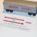 Matchbox Lesney Major Pack M 9 a3 Double Freighter Decals - Red Background