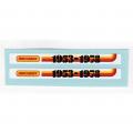 Matchbox Superfast 17 f1 Londoner Bus Matchbox 1953-1978 Sticker Set