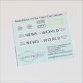 Matchbox Yesteryear  3a 1907 E Class Tram News of the World Decal Set