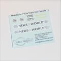 Matchbox Yesteryear  3a 1907 E Class Tram News of the World Decal Set