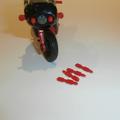 Corgi Toys  268 Batman Batbike Missiles set of 4