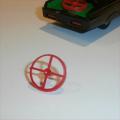 Corgi Toys  268 Green Hornet Rear Radar Spinner red plastic