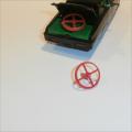 Corgi Toys  268 Green Hornet Rear Radar Spinner red plastic