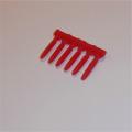 Dinky Toys 609 105mm Howitzer Gun Set Of 6 Red Plastic Shells