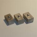 Dinky Toys 936 Leyland Test Chassis Weights set of 3