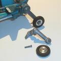 Dinky Toys 102 Joes Car Rear LH Leg Wheel & Tyre Set