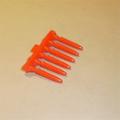 Dinky Toys 654 155mm Mobile Gun Set of 6 Red Plastic Missiles