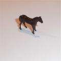 Dinky Toys Dublo 73 Horse Float Black Plastic Horse