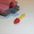 Dinky Toys 100 FAB 1 353 Shado 2 Missile Yellow with Red Tip