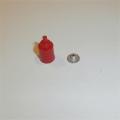 Dinky Toys 101 Thunderbird 2 Red Plastic Exhaust Pod with chrome plate