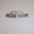 Dinky Toys 168 270 Ford Escort Pair of Doors