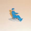 Dinky Toys 806 Road Grader Blue Plastic Driver
