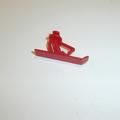 Dinky Toys 351 Interceptor Front Red Plastic Ski