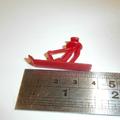 Dinky Toys 351 Interceptor Front Red Plastic Ski