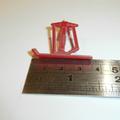 Dinky Toys 351 Interceptor LH Leg Red Plastic Ski