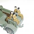 Dinky Toys 600 Series Army Painted Private / Passenger Group of 4.