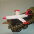 Dinky Toys 620 Berliet Gazelle Nord R20 White Plastic Missile