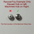 Dinky Toys Pre-War Cars Trucks Pair of Machined Road Wheel Rims Hubs