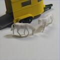 Matchbox Lesney 17e 40e 43e Horsebox Pair of White Plastic Horses