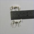 Matchbox Lesney 17e 40e 43e Horsebox Pair of White Plastic Horses