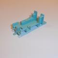 Matchbox Lesney 23c Trailer Caravan Blue Plastic Interior