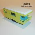 Matchbox Lesney 23d Trailer Caravan Blue Plastic Interior