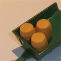 Matchbox Lesney 51 b Farm Trailer Barrels Set of 3