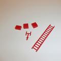 Matchbox Lesney 62 b Commer TV Van Ladder Accessories Set