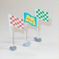 Matchbox Lesney MG1d Garage Service Station Flag Poles Set