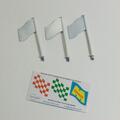 Matchbox Lesney MG1d Garage Service Station Flag Poles Set