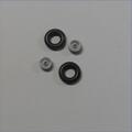 Triang Minic Sedans & Small Truck Cast Metal Pair Road Hubs & Tyres