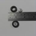Triang Minic Sedans & Small Truck Cast Metal Pair Road Hubs & Tyres