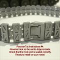 Dinky Toys Tracks Pair Type A #1 Black Treads 353 Shado 622 Bren 690 Scorpion 984 Atlas