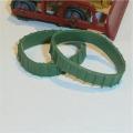 Matchbox Tracks 1-75  8 or 18 a or b Caterpillar Treads Green Pair