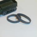 Matchbox Tracks 1-75 49 a Military Halftrack Treads Grey Pair