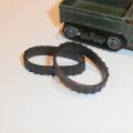 Matchbox Tracks 1-75 49 a Military Halftrack Treads Black Pair