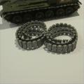 Dinky Toys Tracks Pair Type C #3 Silver Grey Treads 654 Mobile Gun 683 Chieftain Tank