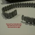Dinky Toys Tracks Pair Type B #2 Silver/Grey Treads 692 696 699 Leopard Tanks