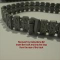 Dinky Toys Tracks Pair Type B #2 Silver/Grey Treads 692 696 699 Leopard Tanks