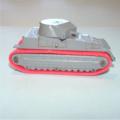 Dinky Toys  22f 80c 801 817 Early Army Tank Red Tracks Treads Pair