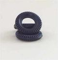 12mm Round Tread Tyre - Black (Y014)